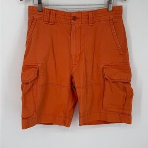 Vintage Polo Ralph Lauren Men’s Cargo Shorts Orange Size 32 Cotton H2